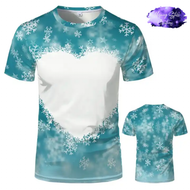 Light Blue Bleach Heart Snowflake T-Shirt *PRE-ORDER*