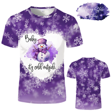 Load image into Gallery viewer, Purple Bleach Heart Snowflake T-Shirt *PRE-ORDER*

