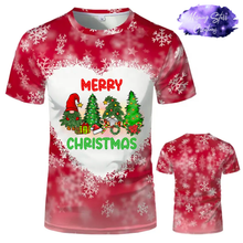 Load image into Gallery viewer, Red Bleach Heart Snowflake T-Shirt *PRE-ORDER*
