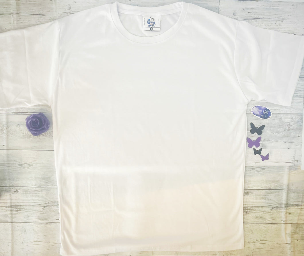 Adult White Short Sleeve T-Shirt (Sublimation)