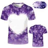 Purple Bleach Heart Snowflake T-Shirt *PRE-ORDER*