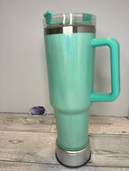 Teal Shimmer 40oz sublimation Manley