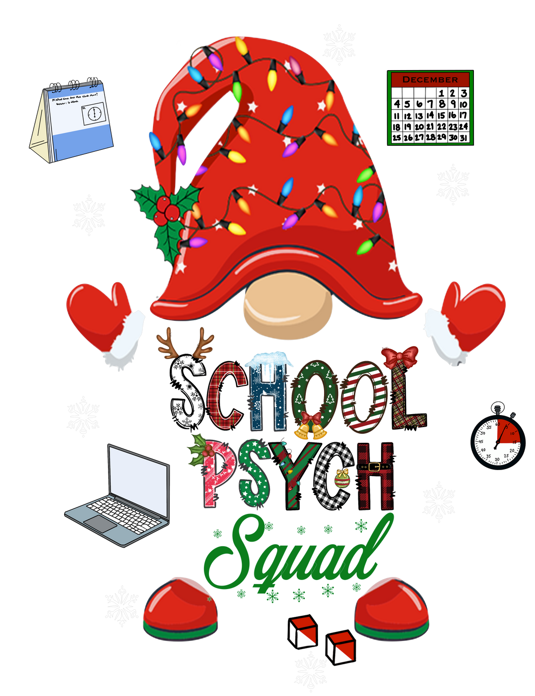 School Psych Christmas Gnome